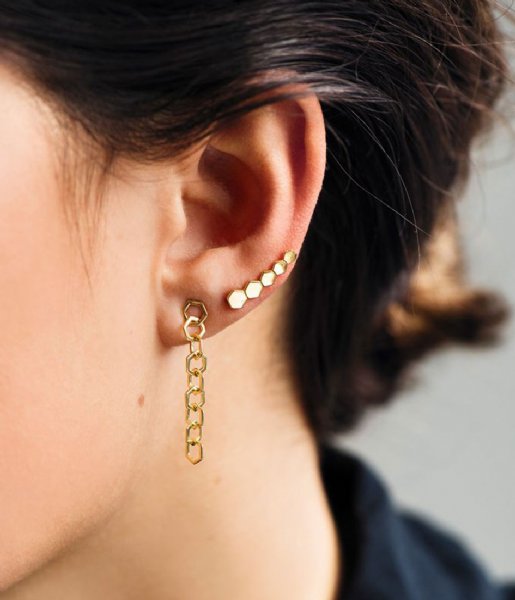 CLUSE Earring Essentiele Hexagon Ear Climber Earrings gold plated (CLJ51010)